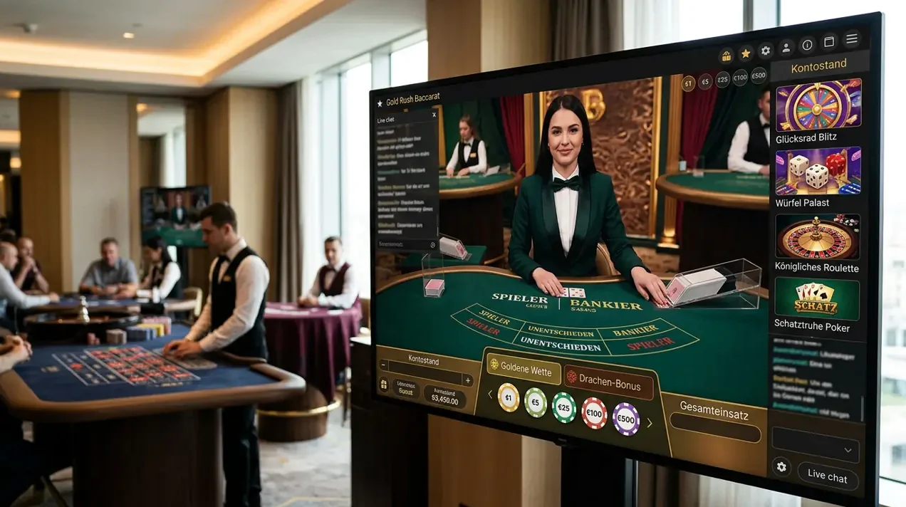 Live Casino — Auswahl bei Monsterwin