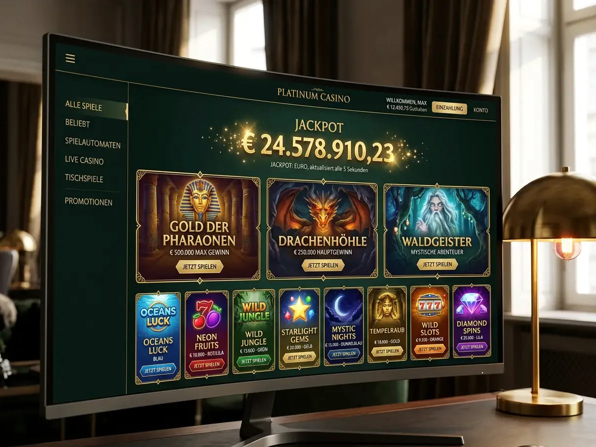 Spieleauswahl bei Monsterwin